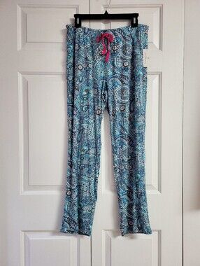 Vera Bradley lounge PJ pants in Daisy Dot Paisley, size large. NWT